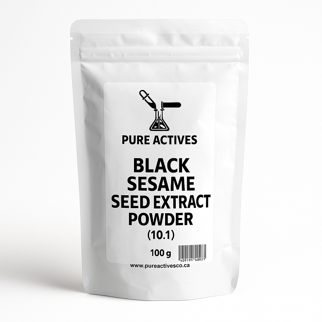 Black sesame seed extract powde for diy formulations.