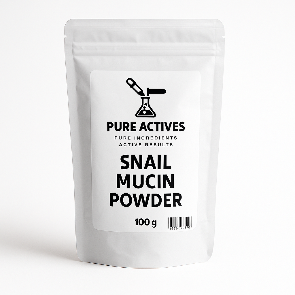 Cosmetic-grade Snail Mucin Powder for DIY and pro formulations. INCI: Snail Secretion Filtrate. Usage 1–5%. Ships from Canada. supplier in canada