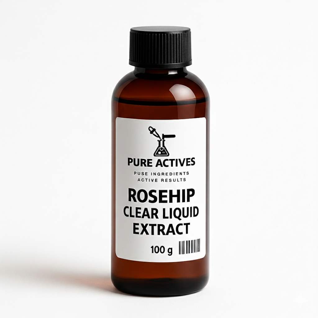 Rosehip Clear Liquid Extract | Antioxidant & Skin-Revitalizing Botanical | Water-Based Cosmetic Ingredient | PureActivesCo