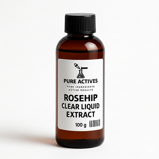 Rosehip Clear Liquid Extract | Antioxidant & Skin-Revitalizing Botanical | Water-Based Cosmetic Ingredient | PureActivesCo