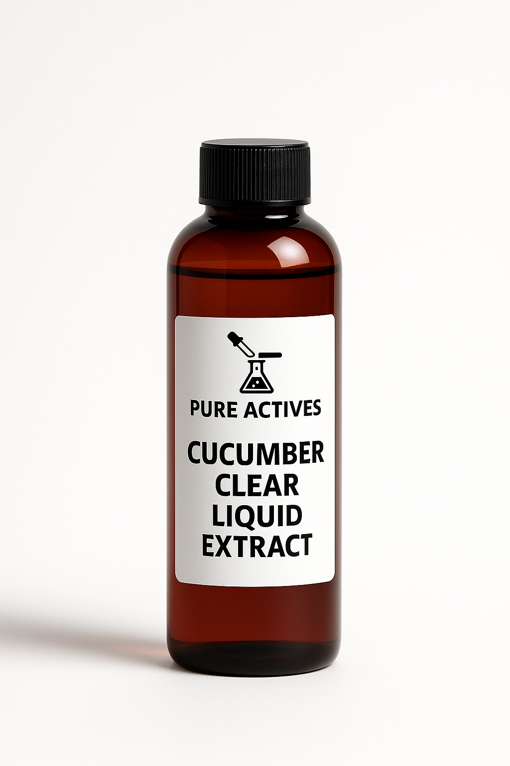 PureActivesCo Cucumber Peel Clear Extract – water-based, colorless cucumber botanical for soothing, cooling, and clear skincare formulations.
