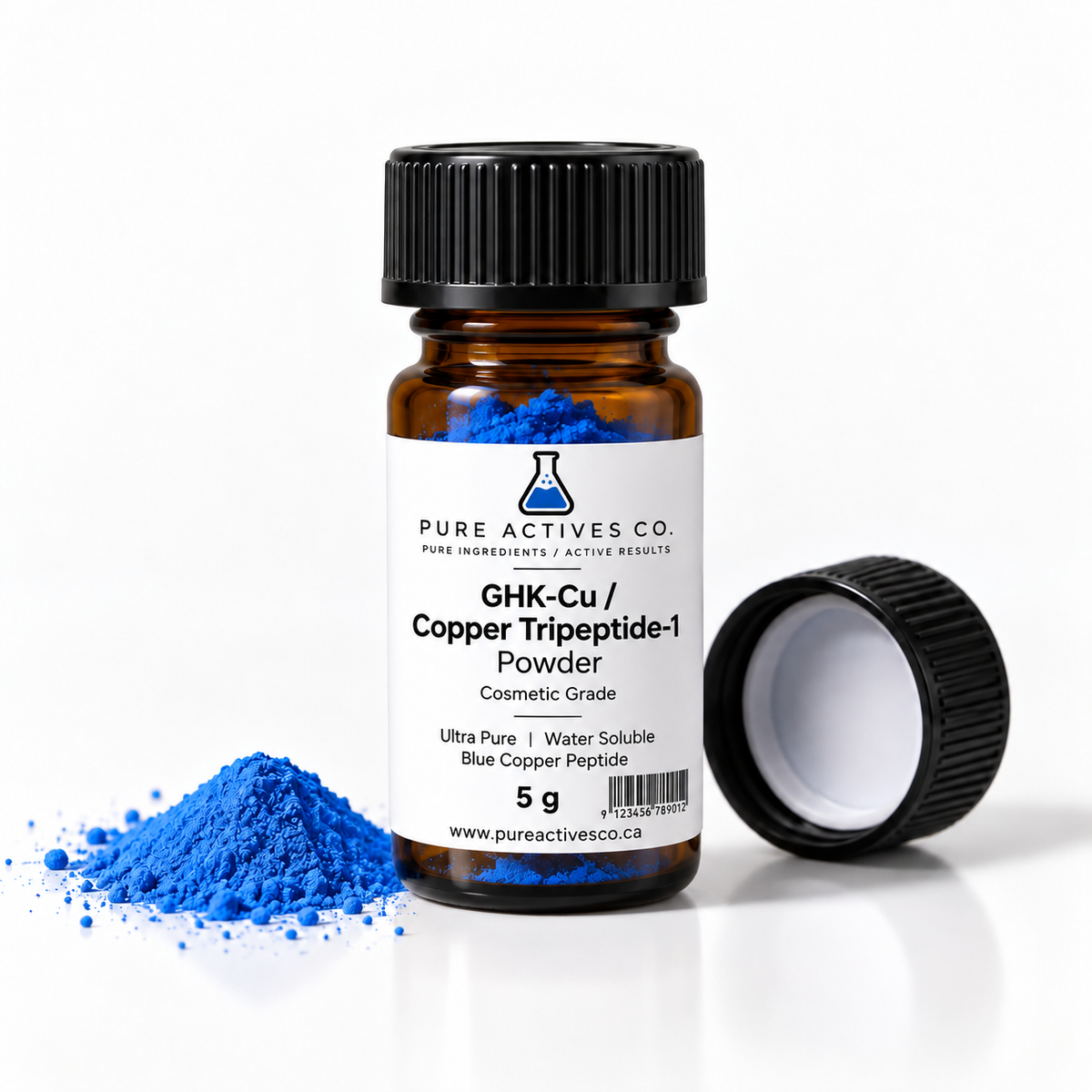GHK-Cu / Copper Tripeptide-1 Powder — Cosmetic Grade
