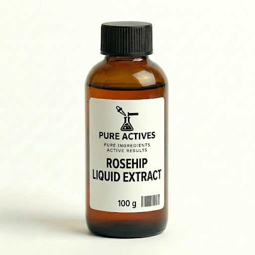 Rosehip Brown Liquid Extract | Antioxidant & Skin-Revitalizing Botanical | Water-Based Cosmetic Ingredient | PureActivesCo