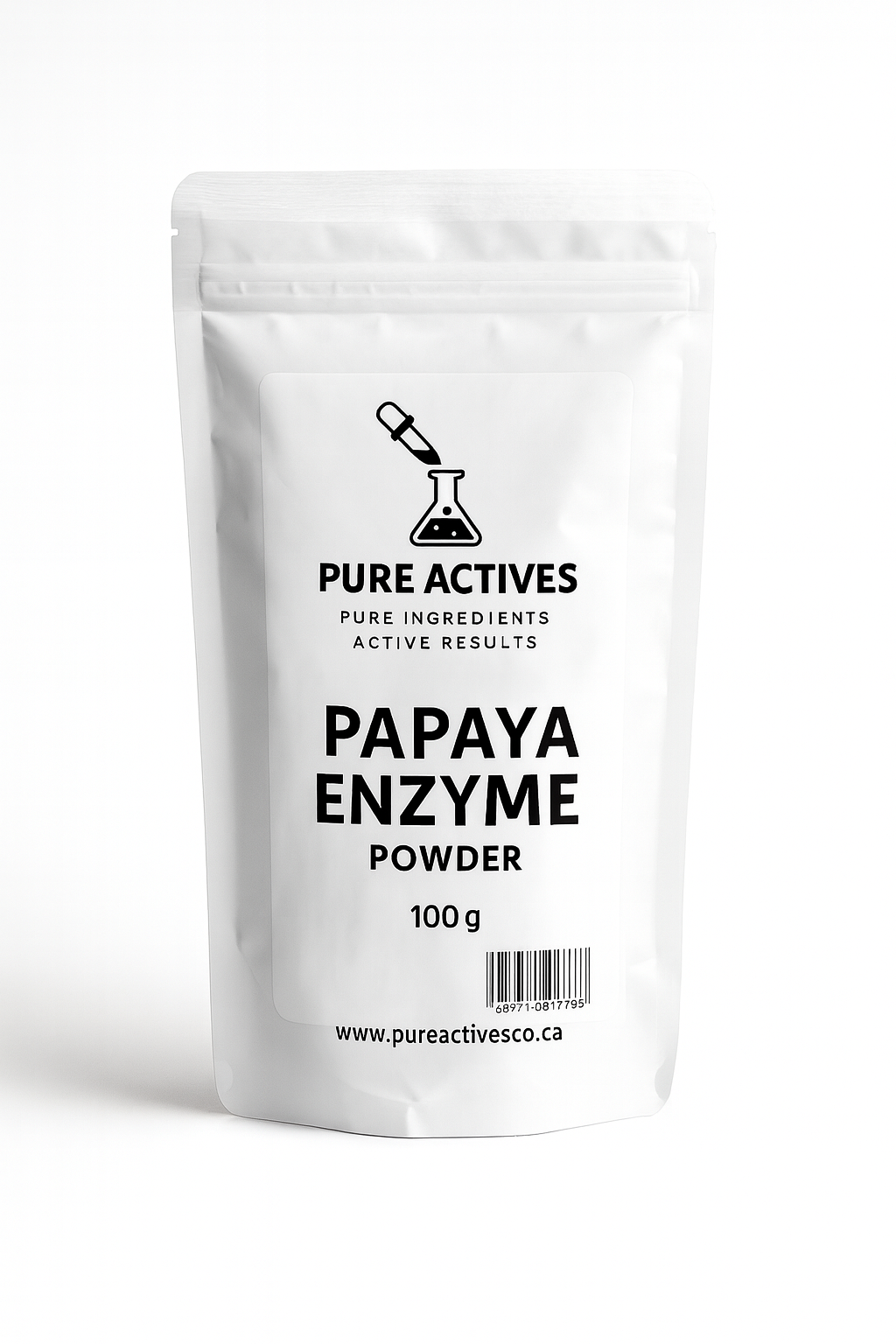Papaya enzyme for diy projects. Raw Actives cosmetic ingredients in Canada.