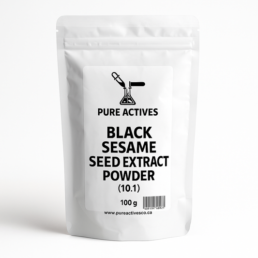 Black sesame seed extract powde for diy formulations.