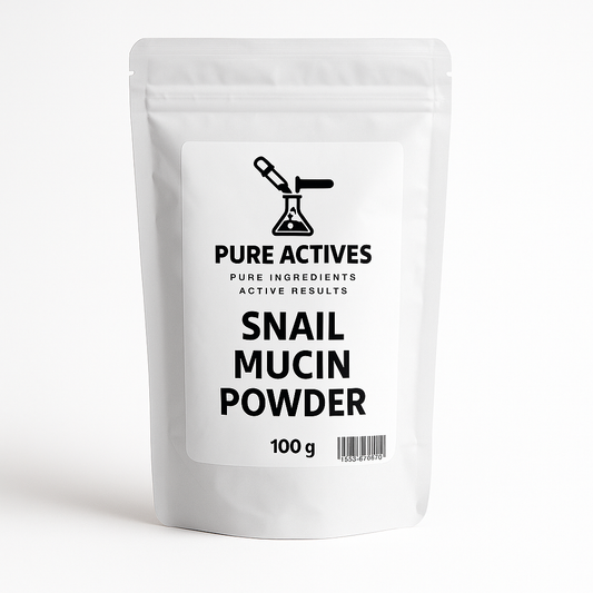 Cosmetic-grade Snail Mucin Powder for DIY and pro formulations. INCI: Snail Secretion Filtrate. Usage 1–5%. Ships from Canada. supplier in canada